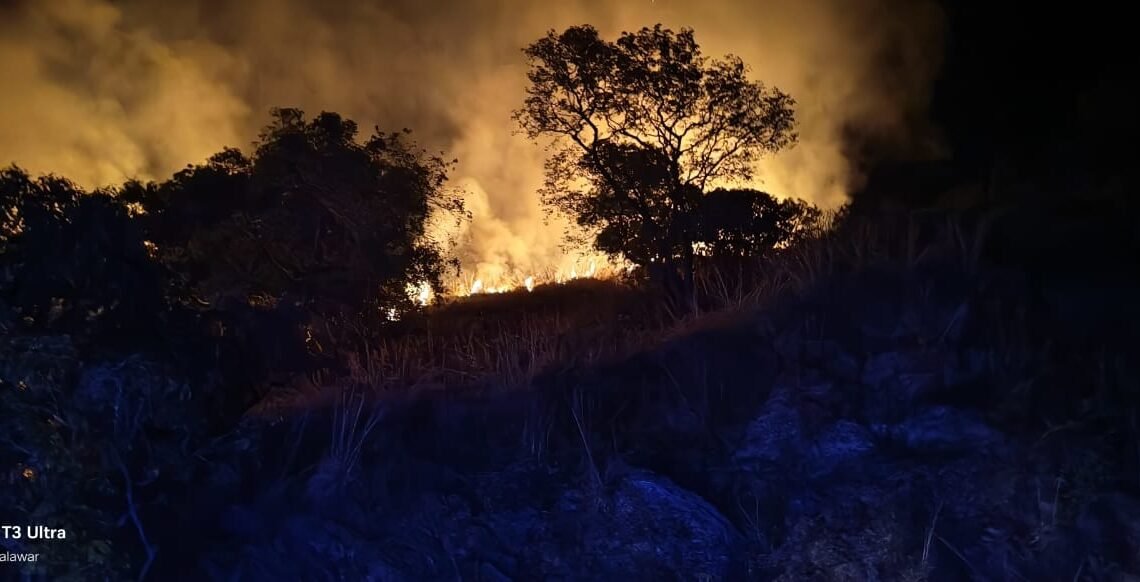 ಚಾರ್ಮಾಡಿ ಘಾಟಿಯ ಬಳಿ ಅರಣ್ಯಕ್ಕೆ ಭಾರಿ ಪ್ರಮಾಣದ ಕಾಡ್ಗಿಚ್ಚು..!