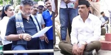 ಏ ಕರಿ ಟೋಪಿ ಎಂಎಲ್ ಎ ಇಲ್ಲಿಬಾ ಎಂದ ಡಿಕೆಶಿ ವೇದಿಕೆ ಮೇಲೆ ಹೈಡ್ರಾಮ..!